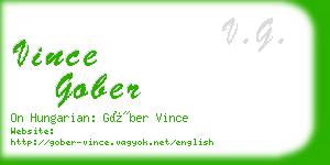 vince gober business card